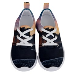 Beach Volcano Ocean Sunset Sunrise Iceland Running Shoes by danenraven