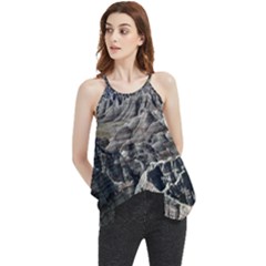 Badlands National Park Nature South Dakota Geology Flowy Camisole Tank Top by danenraven