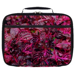 Red Leaves Plant Nature Leaves Flora Foliage Full Print Lunch Bag by danenraven