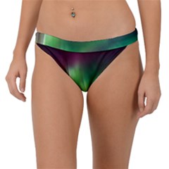 Aurora Borealis Northern Lights Forest Trees Woods Band Bikini Bottom