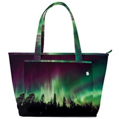 Aurora Borealis Northern Lights Forest Trees Woods Back Pocket Shoulder Bag 