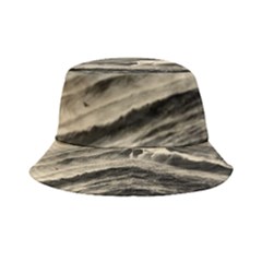 Sea Ocean Waves Sunset Sunrise Rough Seas Nature Black White Inside Out Bucket Hat