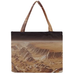 Mars Crater Planet Canyon Cliff Nasa Astronomy Mini Tote Bag by danenraven