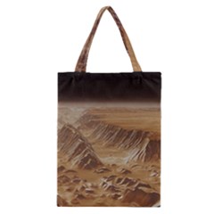 Mars Crater Planet Canyon Cliff Nasa Astronomy Classic Tote Bag by danenraven