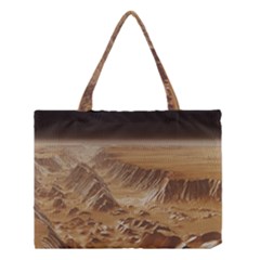 Mars Crater Planet Canyon Cliff Nasa Astronomy Medium Tote Bag by danenraven