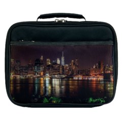 New York City Panorama Urban Hudson River Water Lunch Bag by danenraven