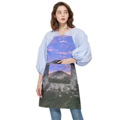 Mount Mountain Fuji Japan Volcano Mountains Pocket Apron by danenraven