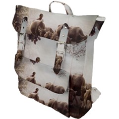 Man Cattle Animals Cows Bulls Calves Mammals Buckle Up Backpack by danenraven