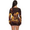 Autumn Fall Foliage Forest Trees Woods Nature Long Sleeve Boyleg Swimsuit View4