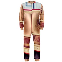 Radio Vintage Listen Retro Music Frequency Onepiece Jumpsuit (men) by danenraven