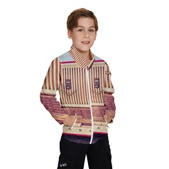 Radio Vintage Listen Retro Music Frequency Kids  Windbreaker by danenraven