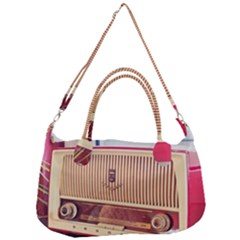 Radio Vintage Listen Retro Music Frequency Removal Strap Handbag by danenraven