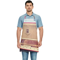 Radio Vintage Listen Retro Music Frequency Kitchen Apron by danenraven