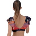 Lago Di Limides Dolomites Alps Italy Mountains Plunge Frill Sleeve Bikini Top View2