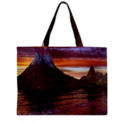 Sunset Island Tropical Sea Ocean Water Travel Zipper Mini Tote Bag by danenraven