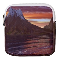 Sunset Island Tropical Sea Ocean Water Travel Mini Square Pouch by danenraven