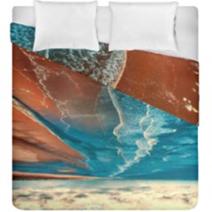 Sea Ocean Coastline Coast Sky Clouds Beach Sand Duvet Cover Double Side (king Size) by danenraven