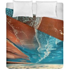 Sea Ocean Coastline Coast Sky Clouds Beach Sand Duvet Cover Double Side (california King Size) by danenraven