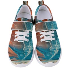 Sea Ocean Coastline Coast Sky Clouds Beach Sand Women s Velcro Strap Shoes by danenraven