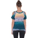 Beach Sea Waves Water Ocean Landscape Nature Cut Out Side Drop Tee View2