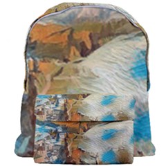 Abstract Mountains Landscape Tabloid Texture Giant Full Print Backpack by danenraven