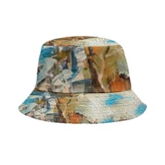 Abstract Mountains Landscape Tabloid Texture Inside Out Bucket Hat