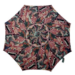 Indonesia Bali Batik Fabric Impression Patterns Hook Handle Umbrellas (large) by danenraven