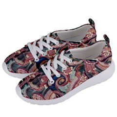 Indonesia Bali Batik Fabric Impression Patterns Women s Lightweight Sports Shoes by danenraven