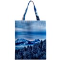 Winter Forest Mountain Snow Nature Alpine Trees Zipper Classic Tote Bag View1