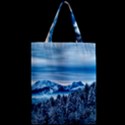 Winter Forest Mountain Snow Nature Alpine Trees Zipper Classic Tote Bag View2