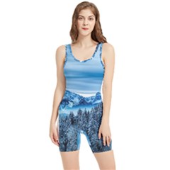 Winter Forest Mountain Snow Nature Alpine Trees Women s Wrestling Singlet by danenraven