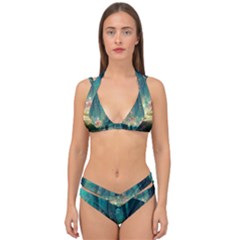 Magical Forest Forest Painting Fantasy Double Strap Halter Bikini Set by danenraven