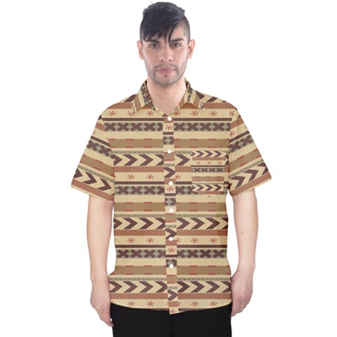 X Mas Texture Pack 4 Men s Hawaii Shirt by artworkshop