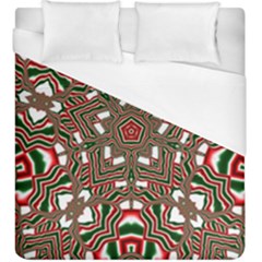 Christmas-kaleidoscope Duvet Cover (king Size) by artworkshop