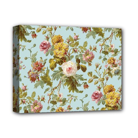 Flowers Vintage Floral Deluxe Canvas 14  X 11  (stretched) by artworkshop