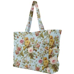 Flowers Vintage Floral Simple Shoulder Bag by artworkshop