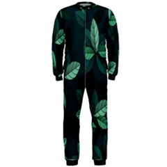 Leaves Pattern Onepiece Jumpsuit (men) by artworkshop