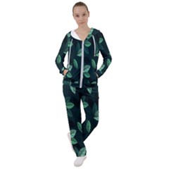 Leaves Pattern Women s Tracksuit by artworkshop