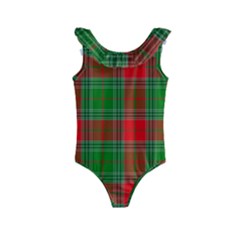 Lumberjack Plai Kids  Frill Swimsuit by artworkshop