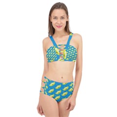 Pattern Aliens Cage Up Bikini Set