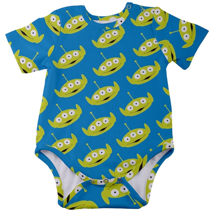 Pattern Aliens Baby Short Sleeve Onesie Bodysuit