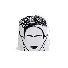 Frida Kahlo  Drawstring Pouch (medium) by Sobalvarro