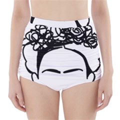 Frida Kahlo  High-waisted Bikini Bottoms by Sobalvarro