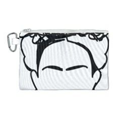 Frida Kahlo  Canvas Cosmetic Bag (large) by Sobalvarro