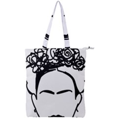 Frida Kahlo  Double Zip Up Tote Bag by Sobalvarro