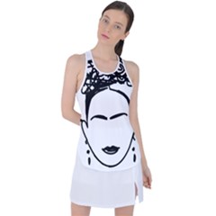 Frida Kahlo  Racer Back Mesh Tank Top by Sobalvarro