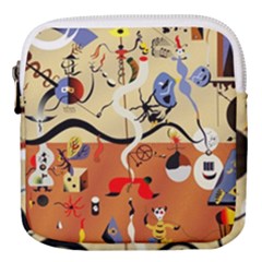 Carnival Of The Harlequin Art Mini Square Pouch by danenraven