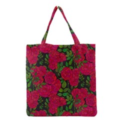 Seamless-pattern-with-colorful-bush-roses Grocery Tote Bag