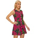 Seamless-pattern-with-colorful-bush-roses Sleeveless Button Up Dress View3