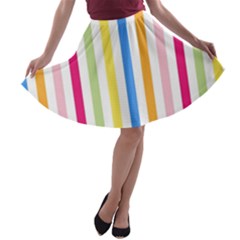 Stripes-g9dd87c8aa 1280 A-line Skater Skirt
